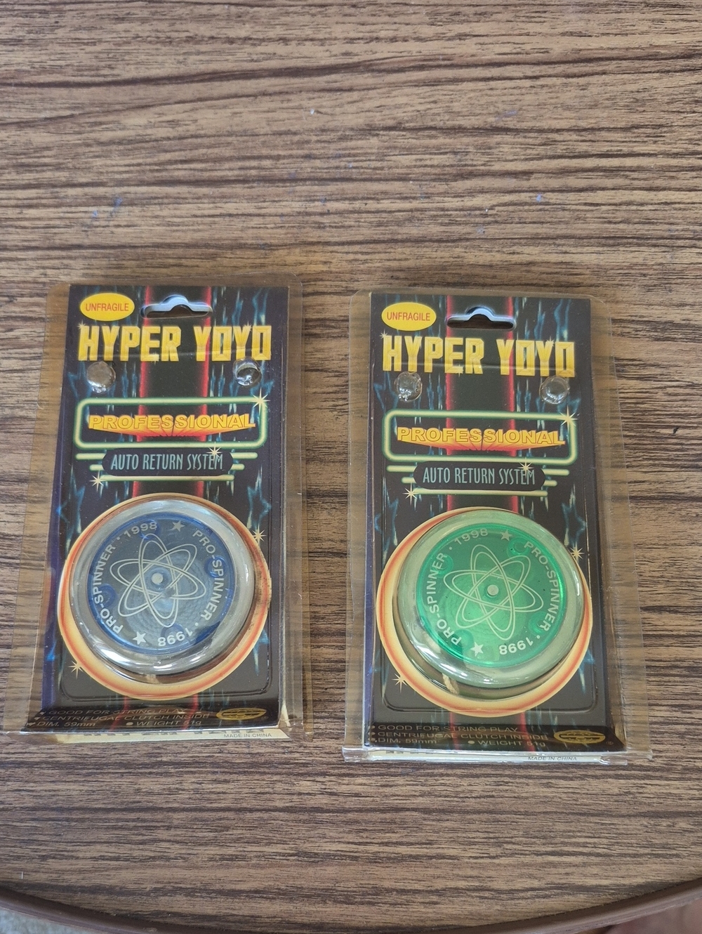 New HYPER YOYO Professional Auto Return System - Blue & Green